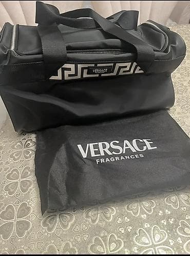 Versace Fragrances idman/səyahət çantası - Rəng: qara Yenidir