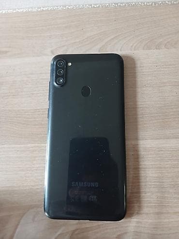 philips xenium 9@9h: Samsung Galaxy A11, 32 GB, rəng - Qara, Barmaq izi — 2
