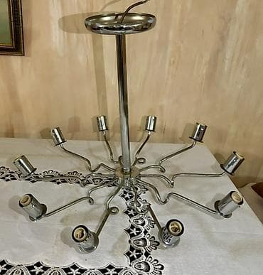 çiraq: Çılçıraq, 10 və daha çox lampa, Metal — 1