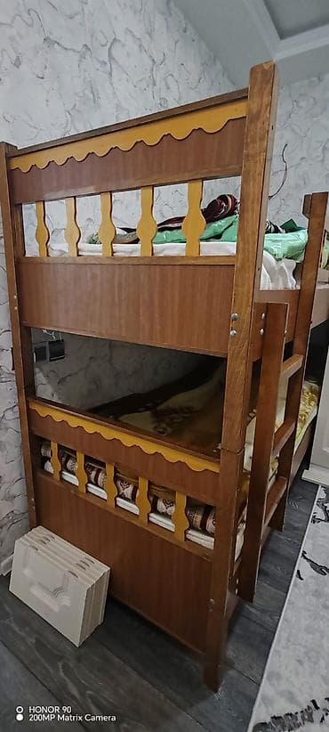 uşag kravati: Oğlan və qız üçün, Çarpayı, Matrassız, Siyirməsiz, Taxta — 3