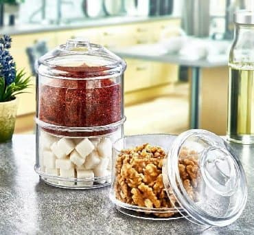 3-lü saxlama qabı.Akril material