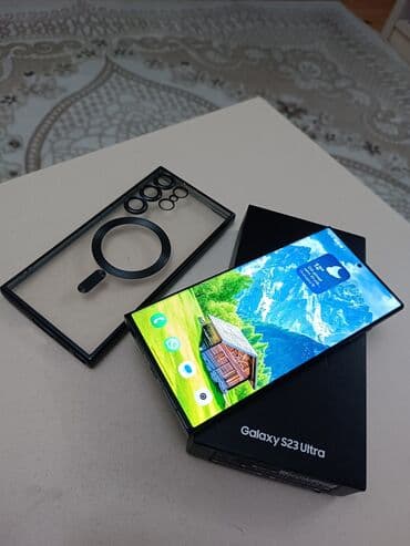 Samsung Galaxy S23 Ultra, 256 GB, rəng - Qara, Barmaq izi