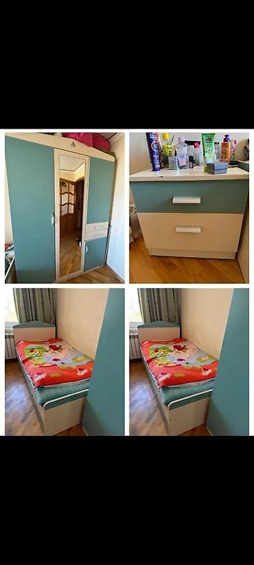 Oğlan üçün, İşlənmiş, 2 təknəfərlik çarpayı, Dolab, Tumba