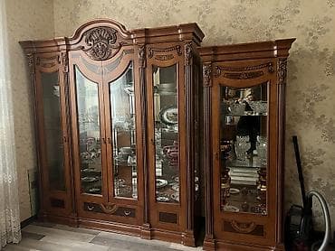 metbex oturacaqlari: Qonaq otağı üçün, İşlənmiş, Açılmayan, Dördbucaq masa, 8 stul — 3