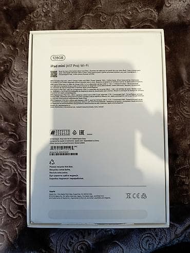 Apple iPad: Apple iPad mini (A17 Pro) Wi‑Fi — 128 GB, Space Gray,barter var 99%pil — 2