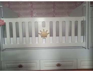 gencede mebel salonlari: Oğlan və qız üçün, İşlənmiş, Beşik, Matras ilə, Yellənmə mexanizm ilə — 2