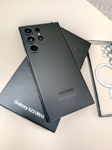 irşad electronics iphone: Samsung Galaxy S23 Ultra, 256 GB, rəng - Qara, Barmaq izi — 6