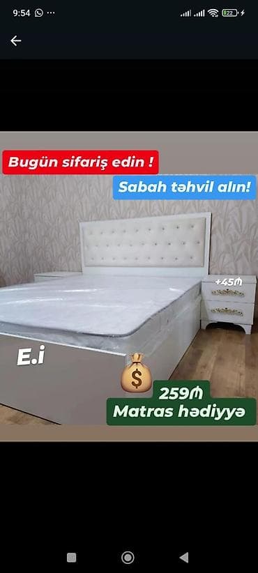 Yeni, İkinəfərlik çarpayı, Matras ilə