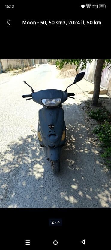 gunluk moped icaresi: Moon 50 sm3, 2024 il — 1