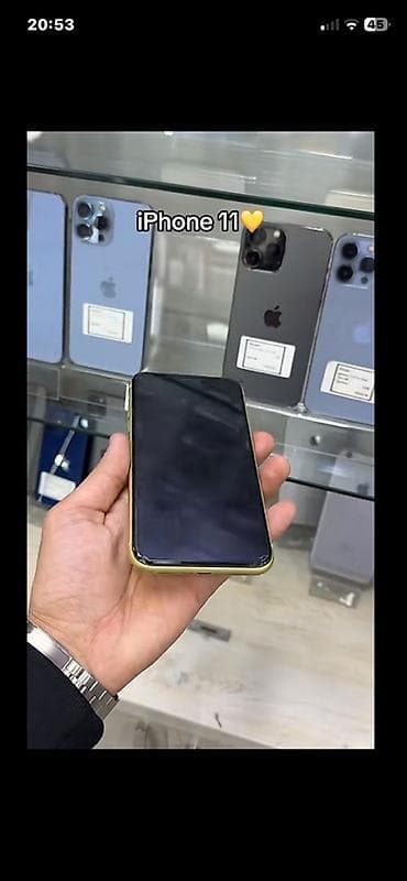 ayfon 4s: IPhone 11, 128 GB, Sarı, Face ID — 2