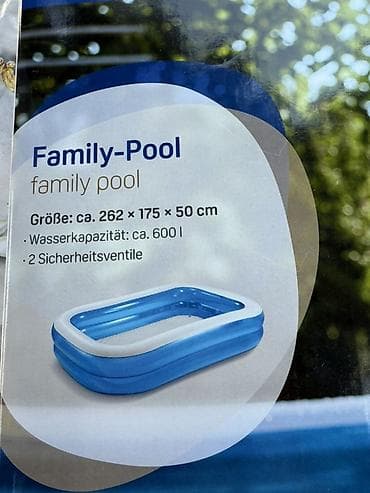 desmallar instagram: Family-Pool – şişmə ailə hovuzu - Ölçü: təxminən 262 × 175 × 50 sm - — 2