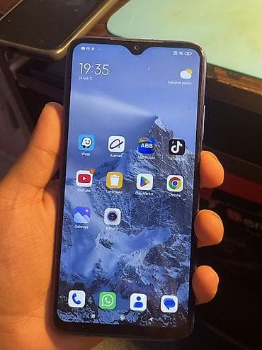 telfon satişi: Redmi 9T, 64 GB, rəng - Göy, Barmaq izi — 1