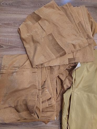 Шторы и жалюзи: Б/у, Занавеска, цвет - Золотой, Самовывоз — 3