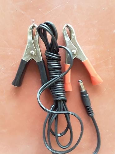 cabel: Universal DC güc kabeli – krokodil qısqaclı və DC barrel fişli - İki — 1
