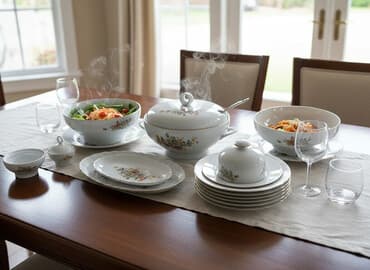 аккумулятор 12: Обеденный набор, Фарфор, 6 персон, Германия — 1