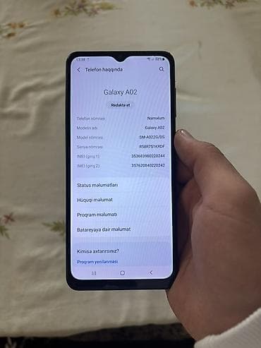 samsung a01 core: Samsung Galaxy A02, rəng - Mavi, İki sim kartlı — 1