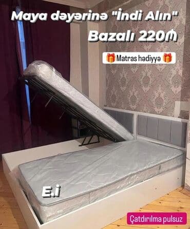 setka carpayı: Yeni, Təknəfərlik çarpayı, Bazalı, Matras ilə — 2