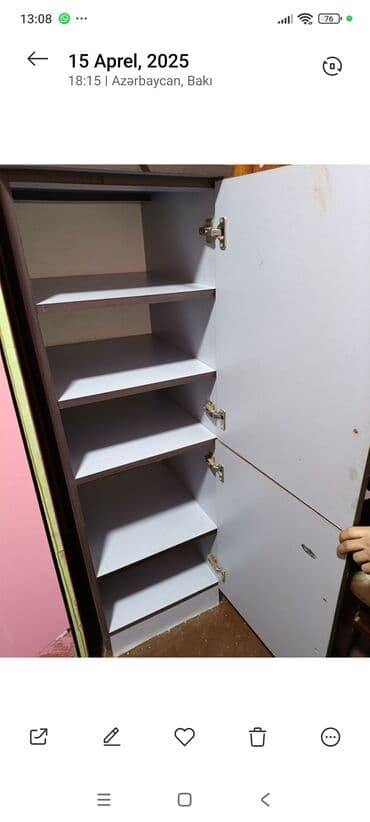 ayaqabl dolabl: Açılan, 2 qapılı Düz dolab, Ayaqqabı dolabı — 2