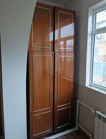 kalçuk şkaf: İşlənmiş, Açılan, 2 qapılı Düz dolab, Qarderob, paltar dolabı — 1