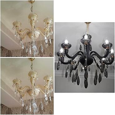 Çılçıraq, 5 lampa, Xrustal