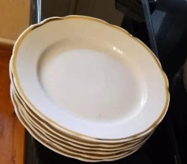 Ev və bağ: Boşqablar, 6 ədədli dəst, rəng - Ağ, Farfor, SSRİ — 3