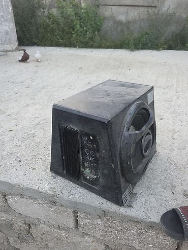 Aktiv bas səsgücləndiricisi (subwoofer) - Korpus: taxta/kompozit, ön