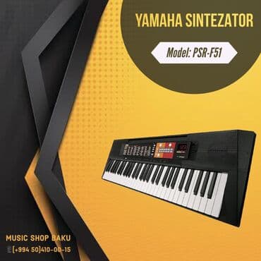 Yamaha sintezator Model: PSR-F51 🚚Çatdırılma xidməti mövcuddur
