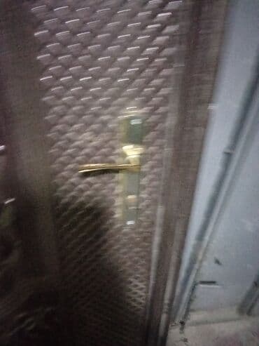 Quru inşaat materialları: Metal giriş qapısı - Material: polad/metal konstruksiya - Rəng: tünd — 1