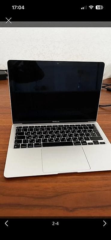 macbook qiymeti: Apple Air m1 256gb 8gb ram 99% pil 75 crycle təzə kimidir hər şeyi — 1