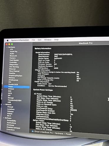 adapt: MacBook Pro 2017 A1708 8GB RAM, 256GB SSD. Batareya 647 cycle — 3
