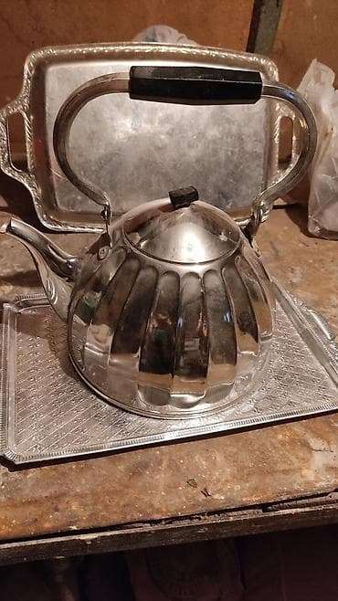 caydan: Çay dəsti, rəng - Narıncı, Metal — 2