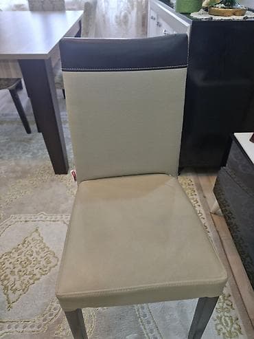 balkon ucun stol stullar: Mətbəx üçün, Açılmayan, Dördbucaq masa, 6 stul — 1