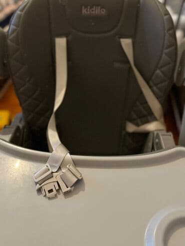 Lincoln: Uşaq yemək stulu – Kidilo - Rəng: boz (tünd-boz oturacaq və çərçivə — 5