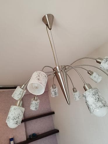 evkalipt agaci satilir: Çılçıraq, 10 və daha çox lampa, Metal — 2