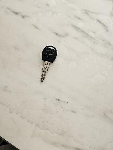 benzin pila: Açar – metal bıçaqlı, qara plastik başlı. Başlıqda dairəvi deşikli — 2