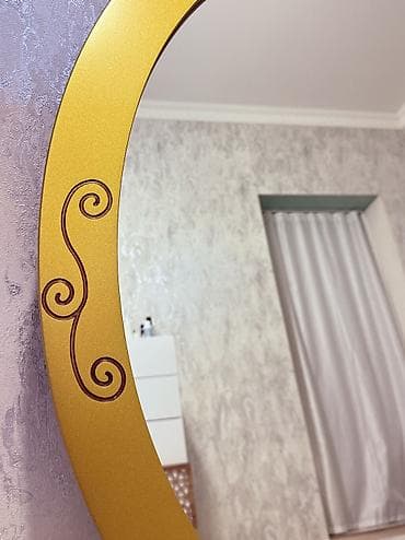 Güzgü Divar üçün, Oval, Dekorativ, Naxışlı lalafo.az -da Güzgü Divar üçün, Oval, Dekorativ, Naxışlı