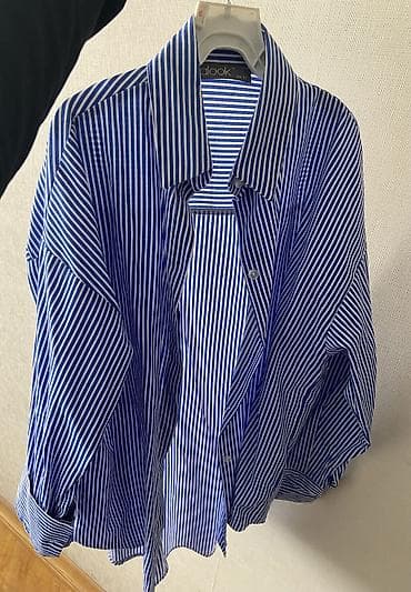 mibro lite 2: Heç geyinilməyib,yenidir. Zolaqlı köynək Oversize M razmer (L) — 1