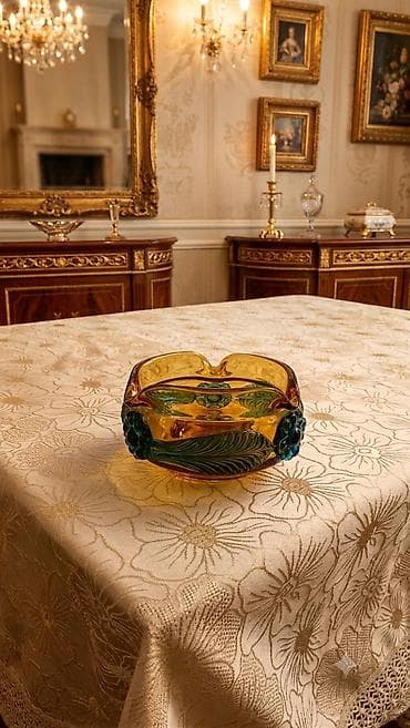 balta: Murano üslubunda dekorativ şüşə qab - Material: əl işi bərk şüşə - — 1