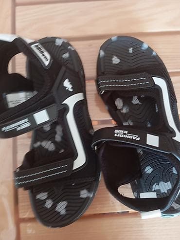 Uşaq sandaleti – “Fashion Kids” - Rəng: qara-ağ, kamuflyaj naxışlı