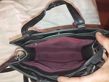 Сумки: Emporio Armani qadın çantası - Rəng: qara - Material: toxumalı (dəri — 7