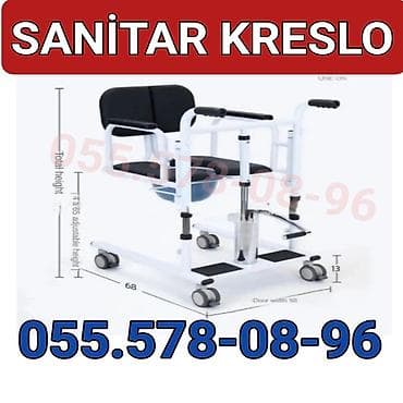 Xəstələr üçün unitazlar: Sanitar kreslo – hərəkət məhdudiyyəti olan istifadəçilər üçün rahat və — 1