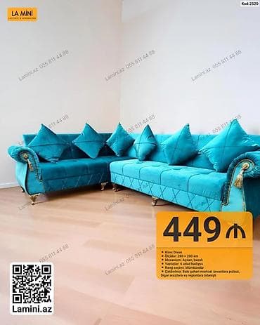 La Mini – Künc Divan (Kod: 2520) - Ölçülər: 280 × 200 sm - Mexanizm lalafo.az -da La Mini – Künc Divan (Kod: 2520) - Ölçülər: 280 × 200 sm - Mexanizm
