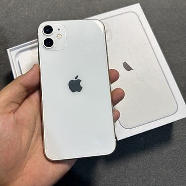 IPhone 11, 128 GB, Ağ, Zəmanət, Face ID, Sənədlərlə