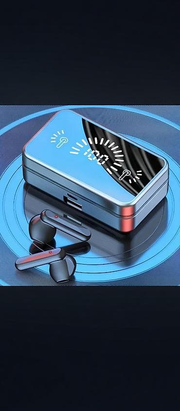 casper notebook qiymeti: Güzgü səthli rəqəmsal göstəricili TWS Bluetooth qulaqlıqlar - Metalik — 1