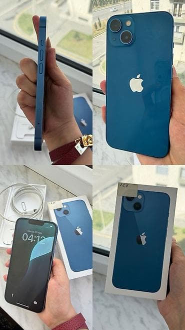 5g router: IPhone 13, 128 GB, Mavi, Barmaq izi, Face ID — 1
