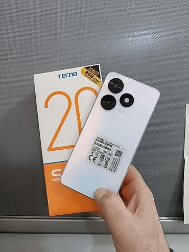 sony xperia z: Tecno Spark 20C, 128 GB, rəng - Ağ, İki sim kartlı — 1