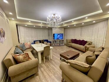 evlər bakı: Bakıxanov qəs., 3 otaqlı, Yeni tikili, 136 kv. m — 1