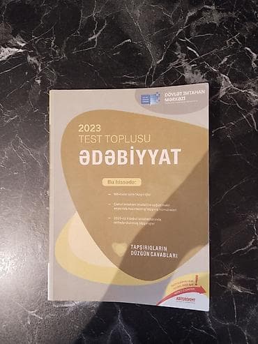 Məhsul: 2023 Test Toplusu – Ədəbiyyat (DİM) Xüsusiyyətlər: - Mövzular lalafo.az -da Məhsul: 2023 Test Toplusu – Ədəbiyyat (DİM) Xüsusiyyətlər: - Mövzular