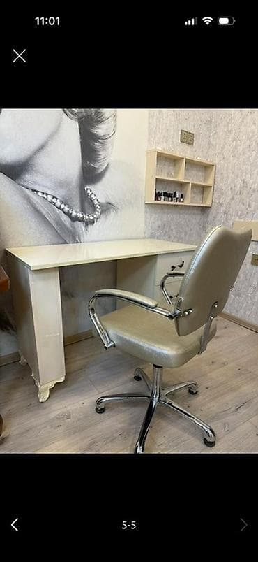 nerjavik stol: Satılır: Gözəllik/saç salonu üçün mebel dəsti - 2 ədəd salon kreslosu — 3