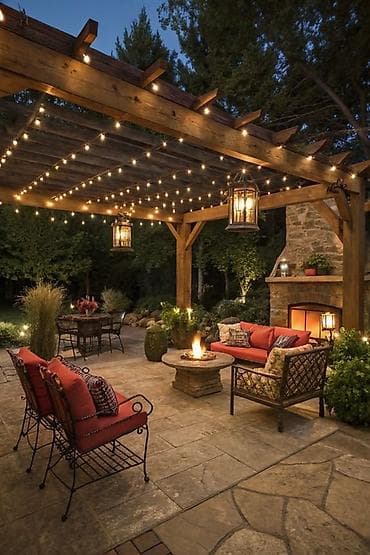 lupa led: Taxta Pergola – bağ və həyət üçün estetik kölgəlik sistemi - — 1